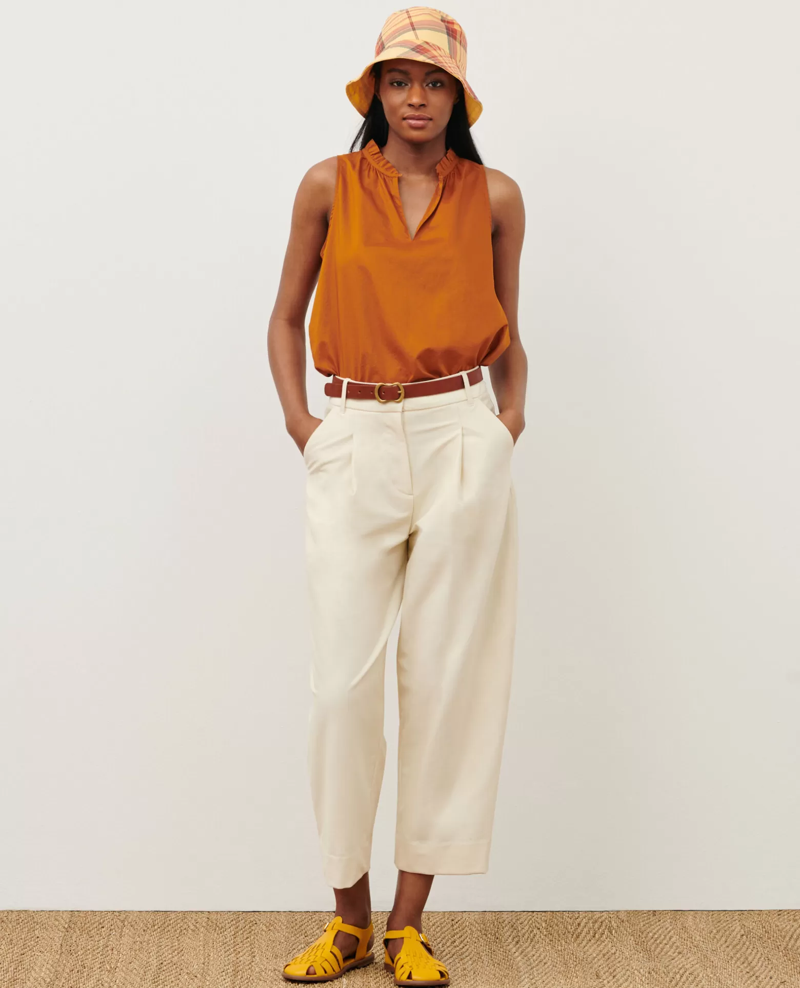 Blusen & Hemden | Comptoir des Cotonniers Top Aus Baumwollvoile 29 Orange